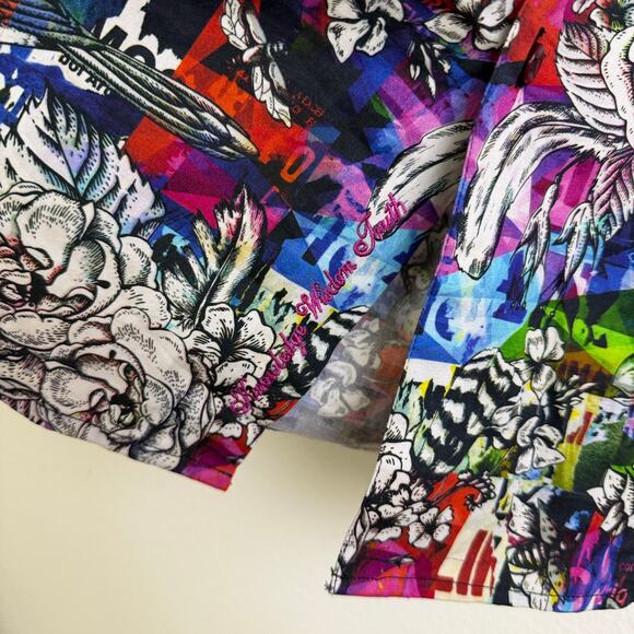 Robert Graham Brenham Shirt Mens XL Multi Floral Short Sleeve Button Up Cotton - Picture 7 of 11